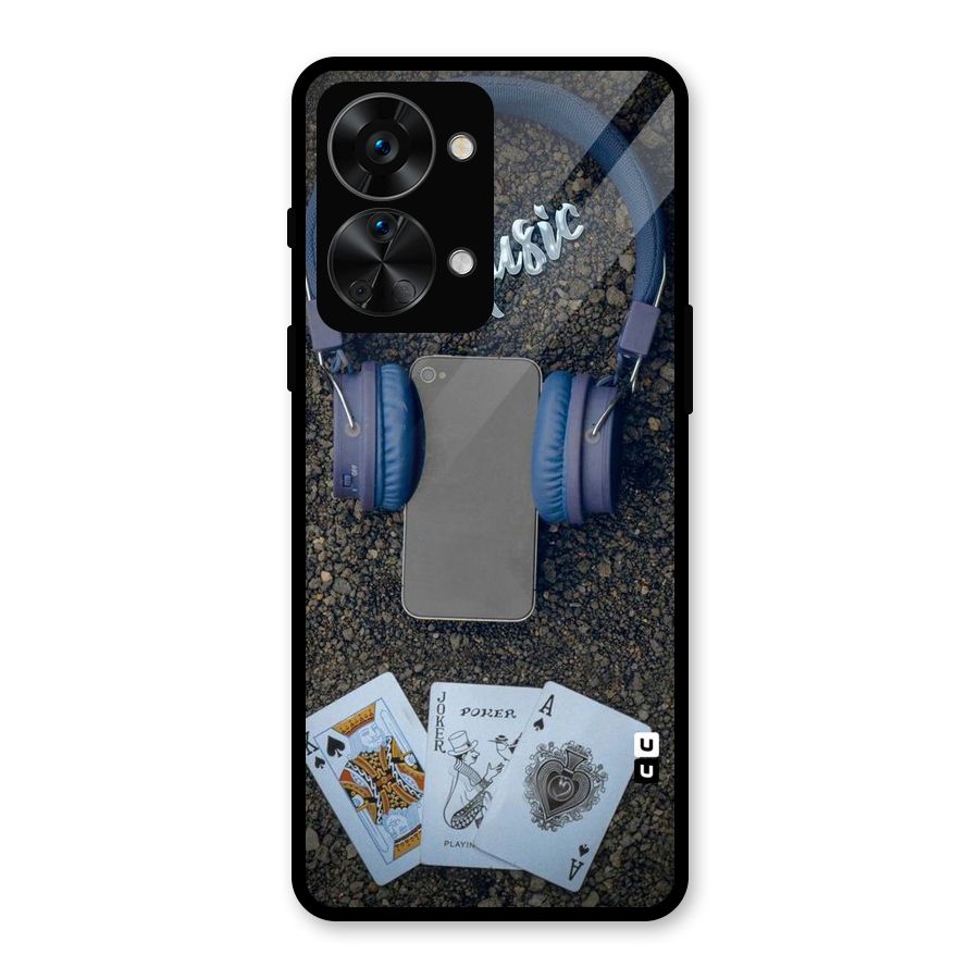 Music Power Cards Glass Back Case for OnePlus Nord 2T