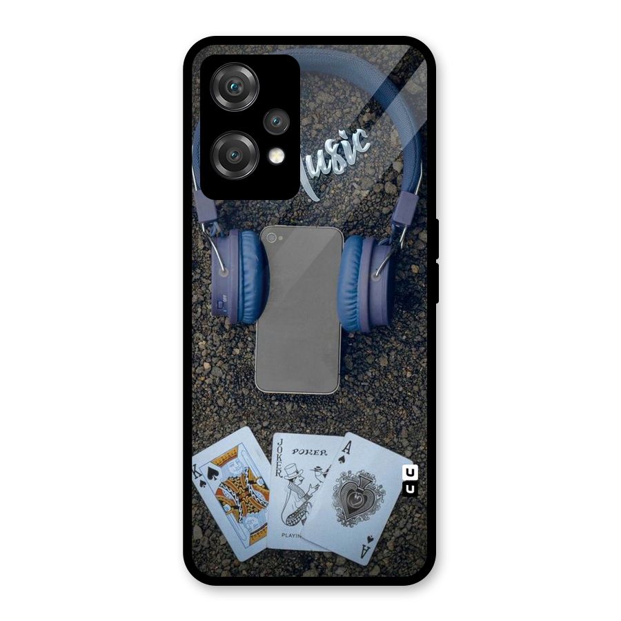 Music Power Cards Glass Back Case for OnePlus Nord CE 2 Lite 5G
