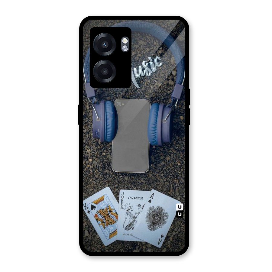 Music Power Cards Glass Back Case for Realme Narzo 50 5G