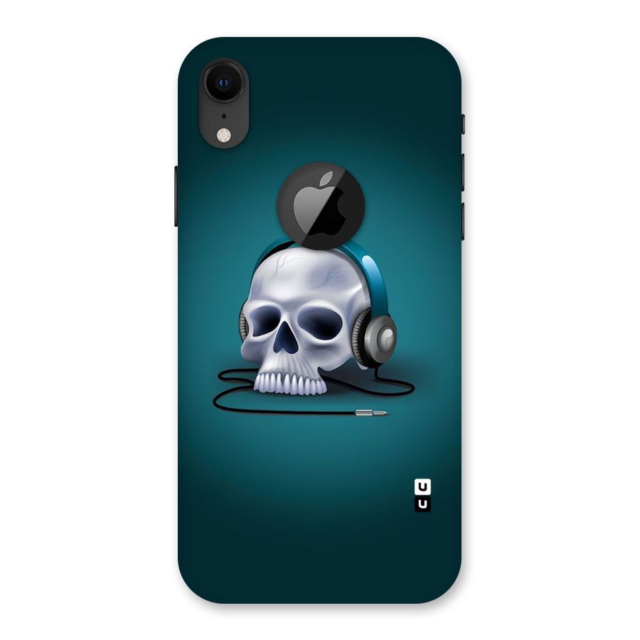 Music Skull Back Case for iPhone XR Logo Cut