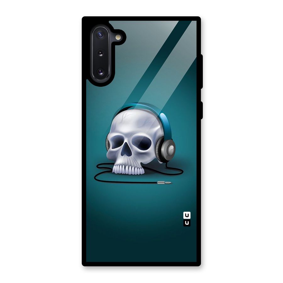 Music Skull Glass Back Case for Galaxy Note 10