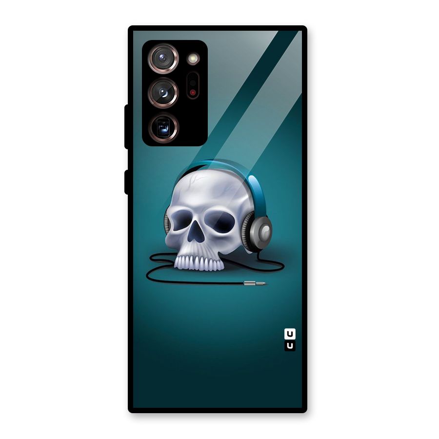 Music Skull Glass Back Case for Galaxy Note 20 Ultra 5G
