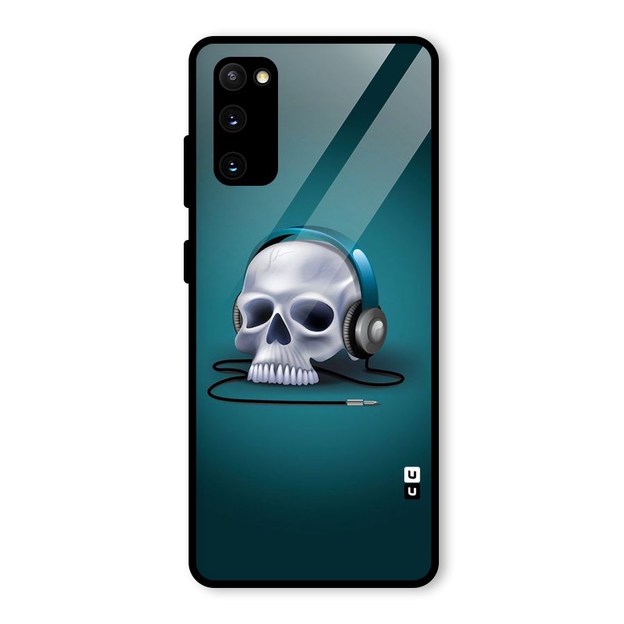 Music Skull Glass Back Case for Galaxy S20 FE 5G