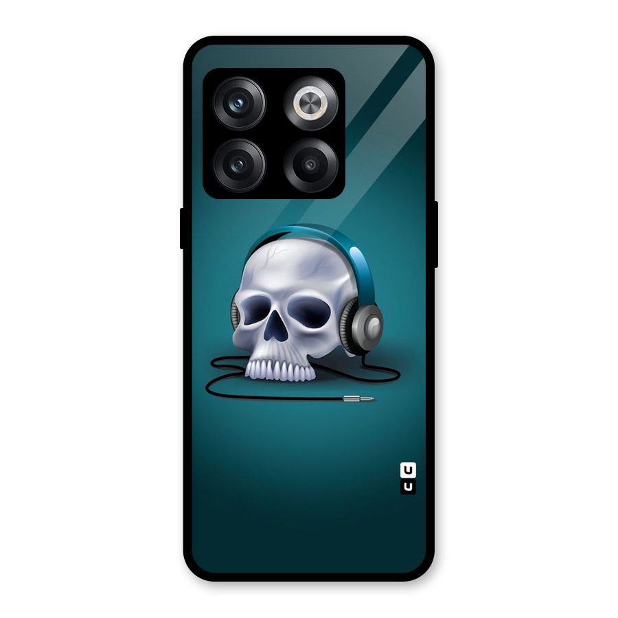 Music Skull Glass Back Case for OnePlus 10T