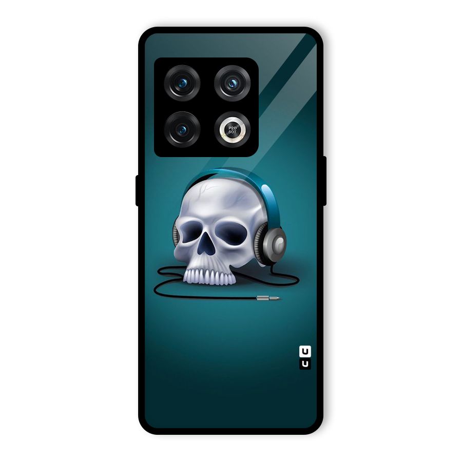 Music Skull Glass Back Case for OnePlus 10 Pro 5G