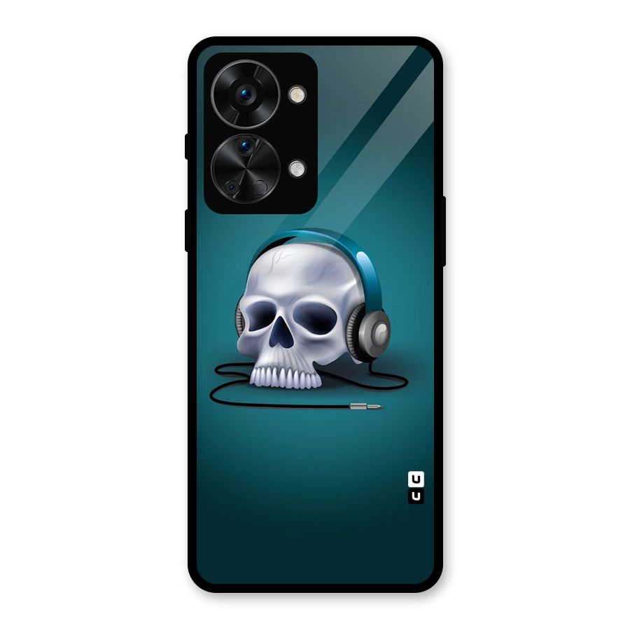 Music Skull Glass Back Case for OnePlus Nord 2T