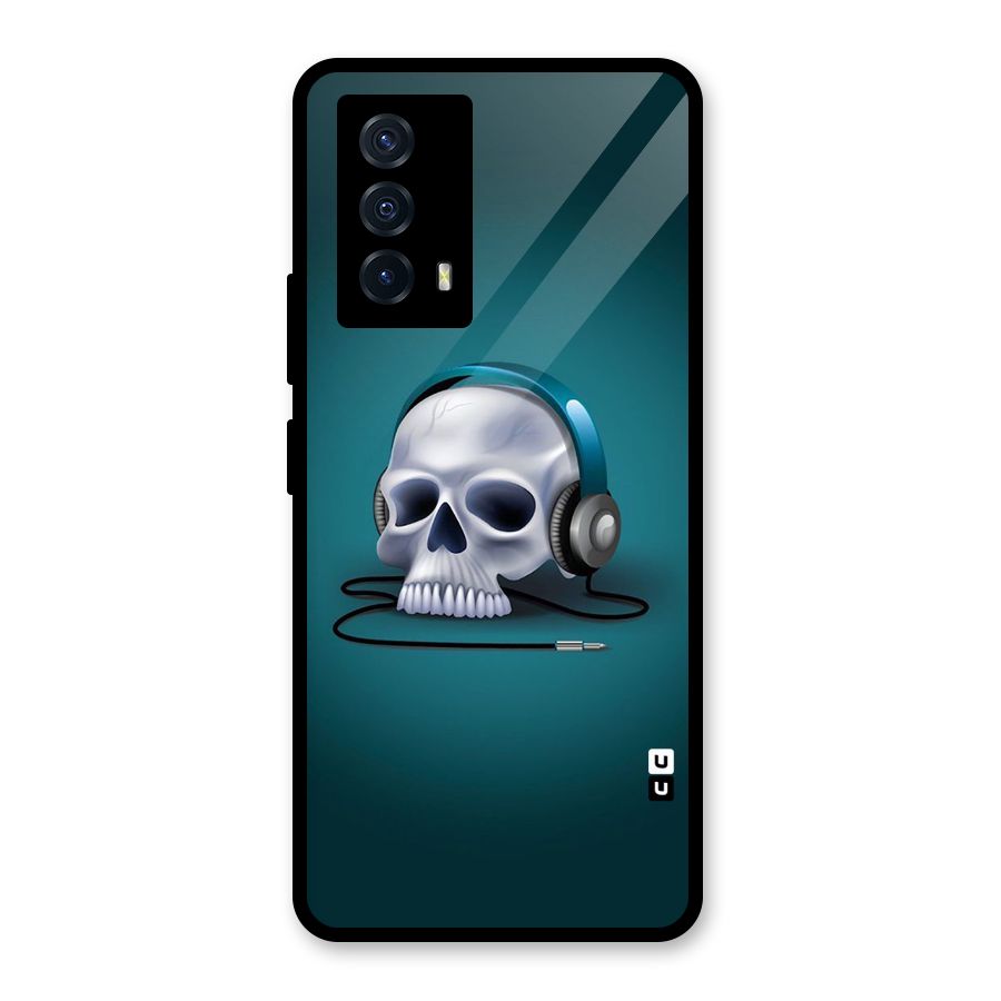 Music Skull Glass Back Case for Vivo iQOO Z5