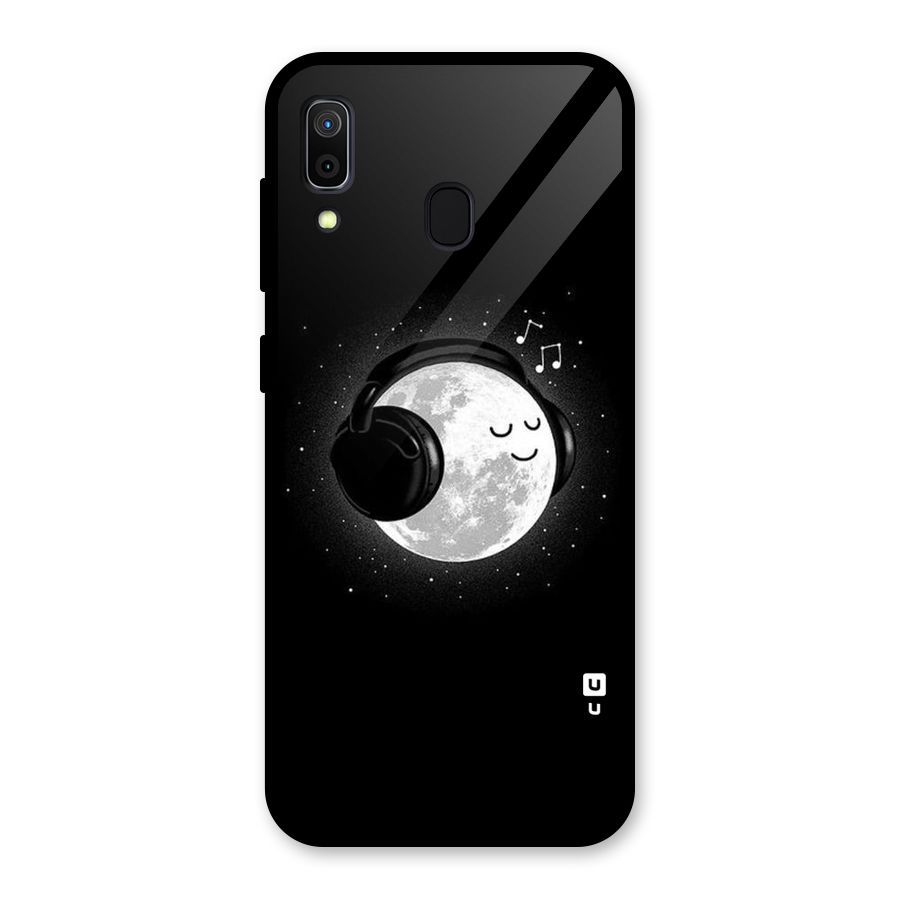 Music World Enjoying Glass Back Case for Galaxy A30