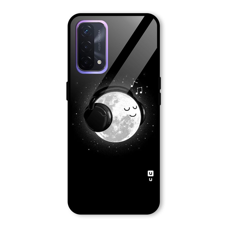 Music World Enjoying Glass Back Case for Oppo A74 5G