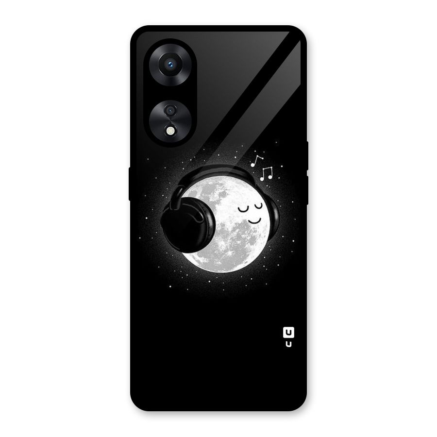 Music World Enjoying Glass Back Case for Oppo A78