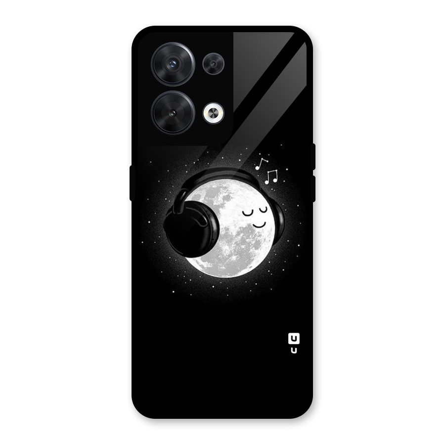Music World Enjoying Glass Back Case for Oppo Reno8 5G