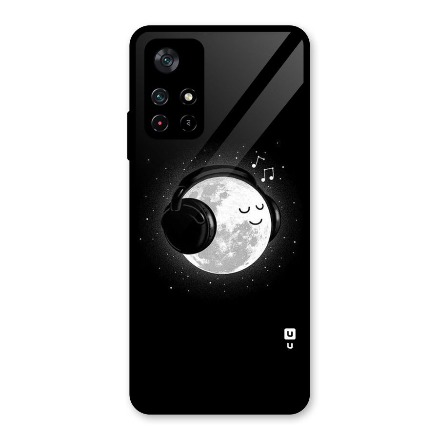 Music World Enjoying Glass Back Case for Poco M4 Pro 5G