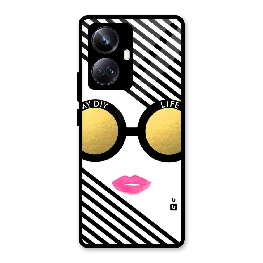 My DIY Life Glass Back Case for Realme 10 Pro Plus