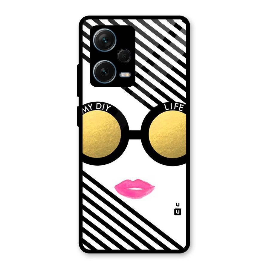 My DIY Life Glass Back Case for Redmi Note 12 Pro Plus 5G