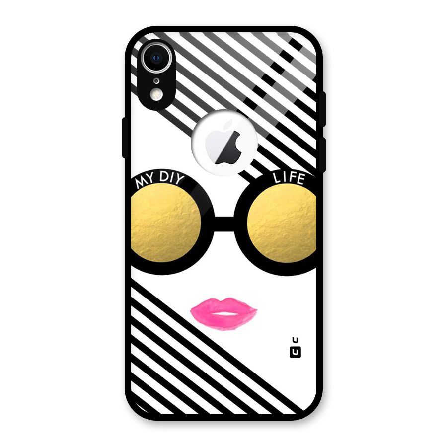 My DIY Life Glass Back Case for iPhone XR Logo Cut