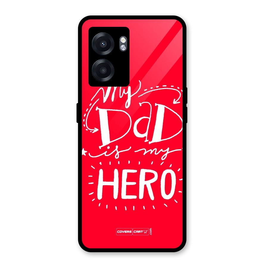 My Dad My Hero Glass Back Case for Realme Narzo 50 5G