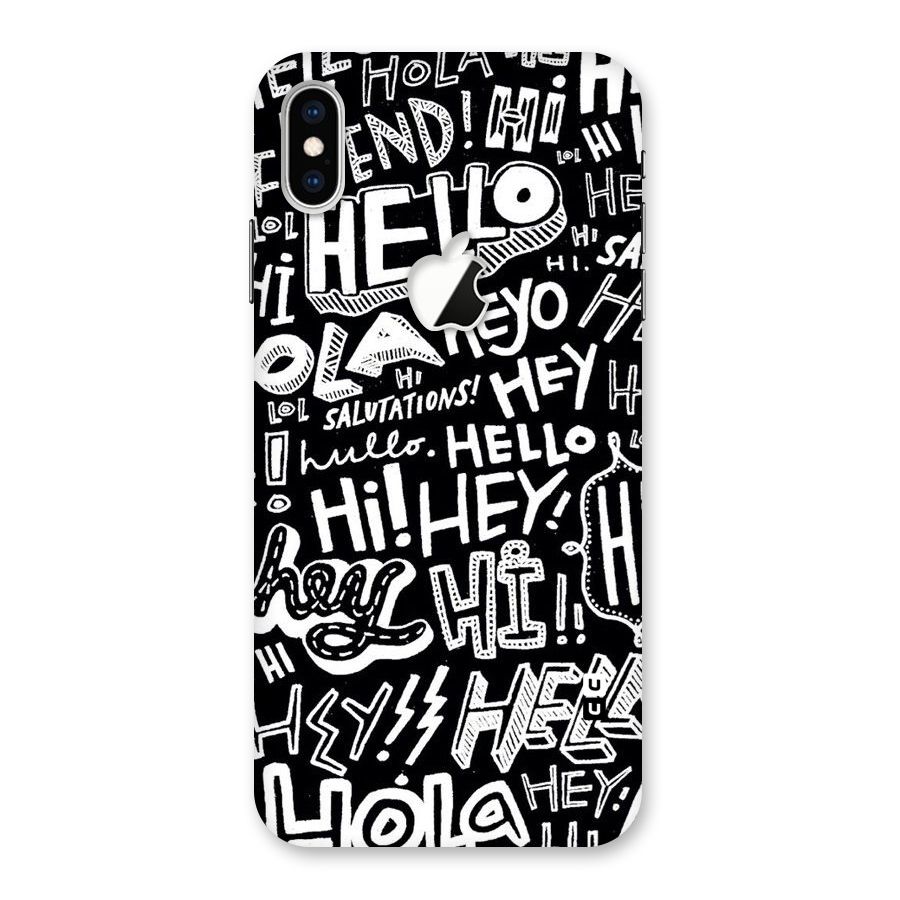 My Friend Back Case for iPhone XS Max Apple Cut