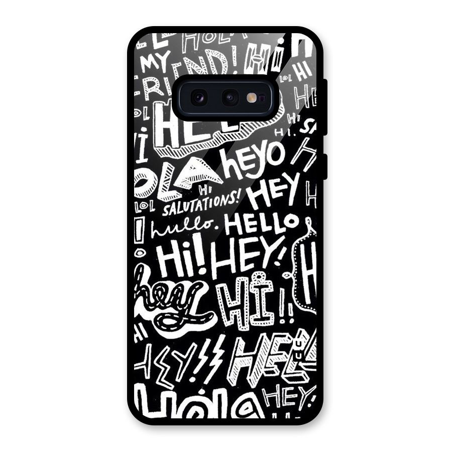My Friend Glass Back Case for Galaxy S10e
