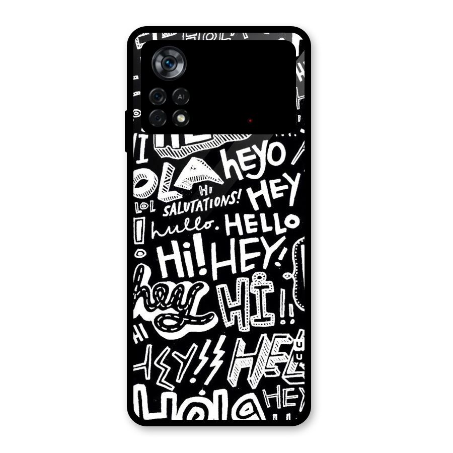 My Friend Glass Back Case for Poco X4 Pro 5G