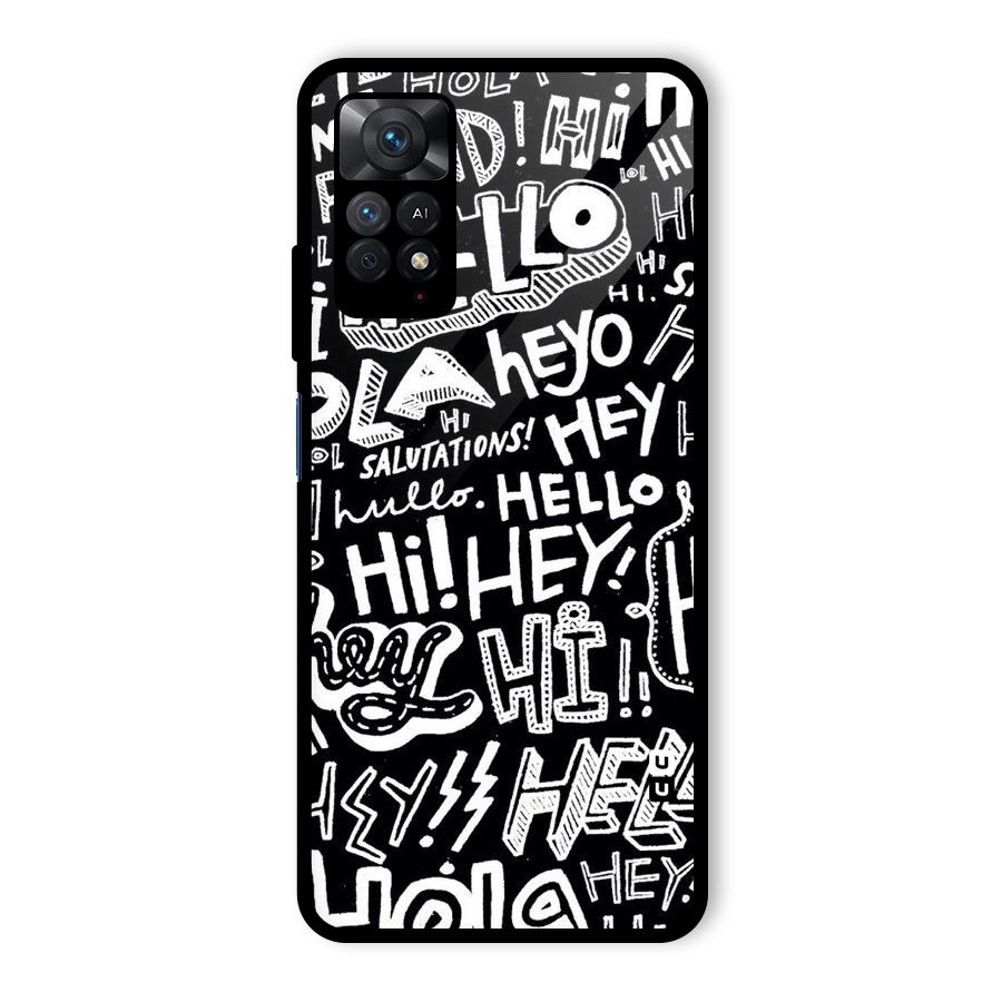 My Friend Glass Back Case for Redmi Note 11 Pro