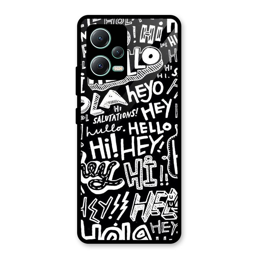 My Friend Glass Back Case for Redmi Note 12 5G