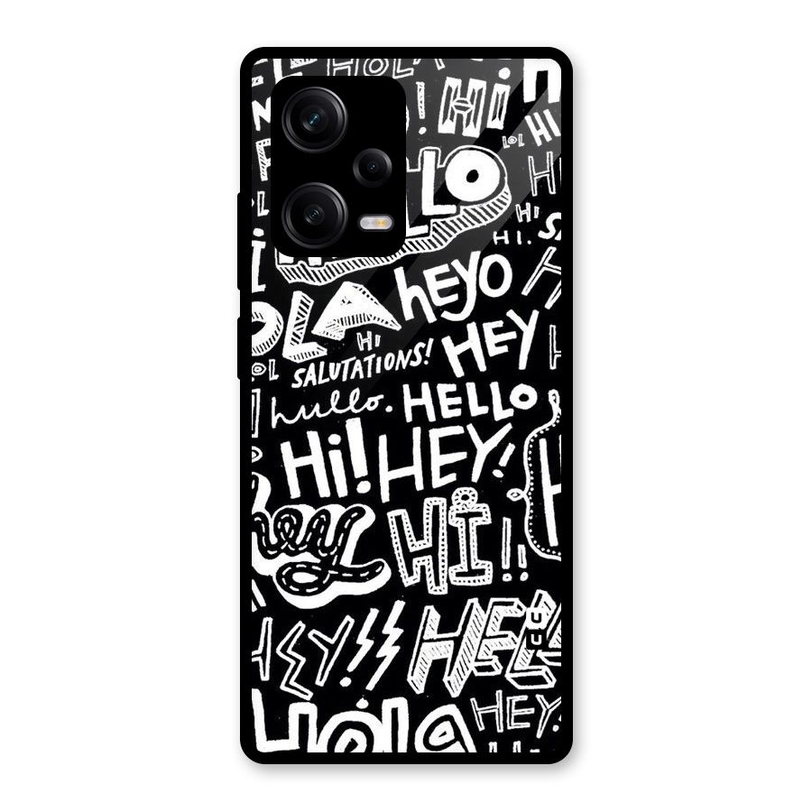 My Friend Glass Back Case for Redmi Note 12 Pro