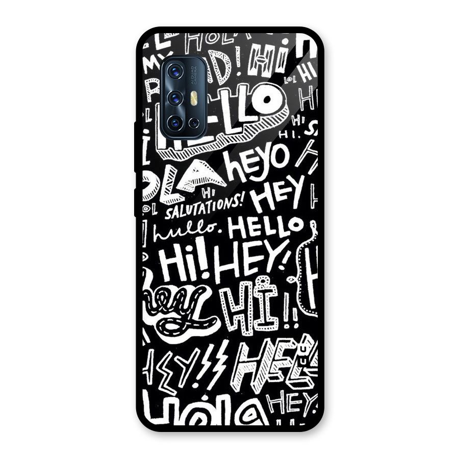My Friend Glass Back Case for Vivo V17