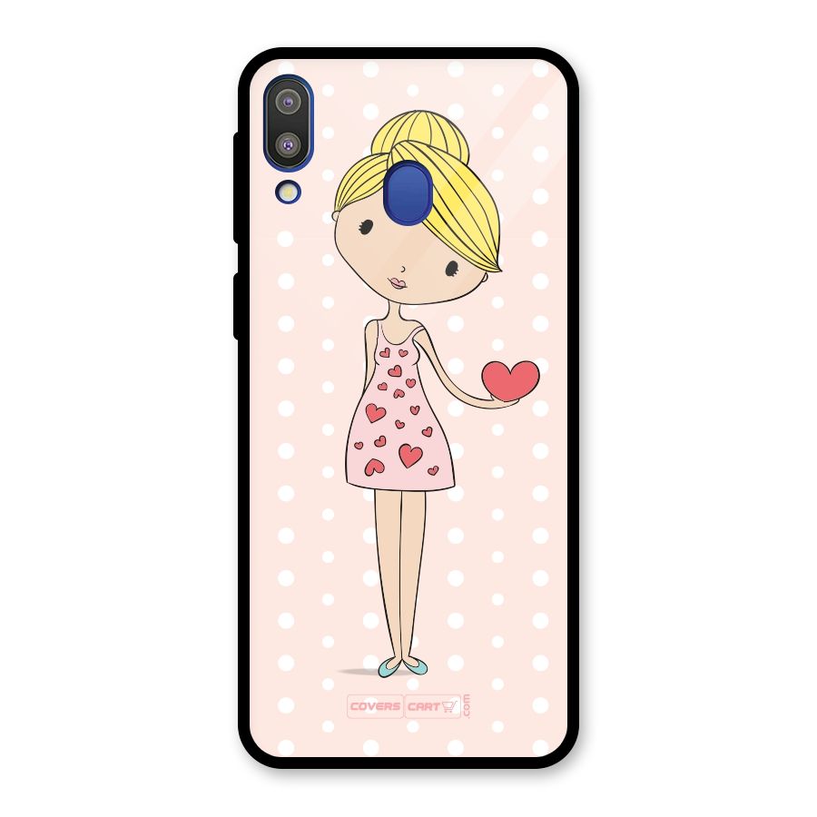 My Innocent Heart Glass Back Case for Galaxy M20