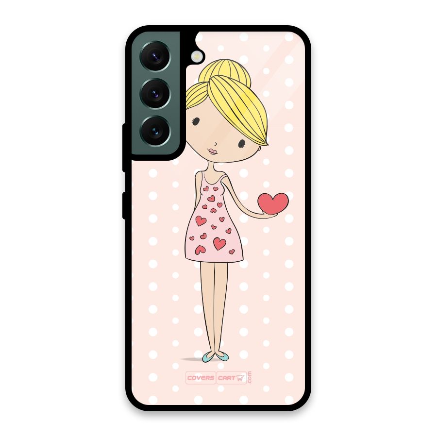My Innocent Heart Glass Back Case for Galaxy S22 5G