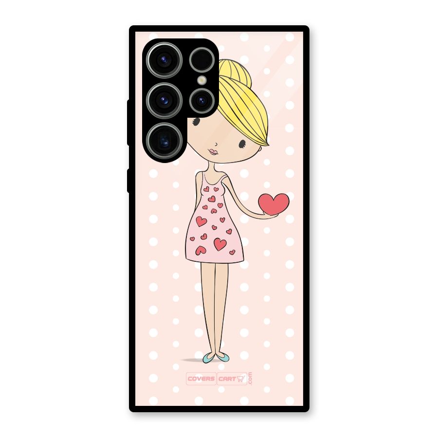 My Innocent Heart Glass Back Case for Galaxy S23 Ultra