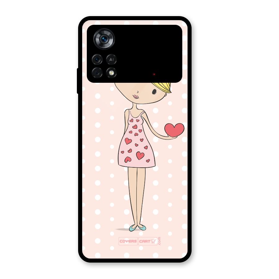 My Innocent Heart Glass Back Case for Poco X4 Pro 5G
