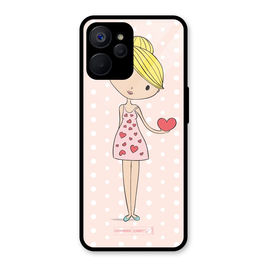 My Innocent Heart Glass Back Case for Realme 9i 5G