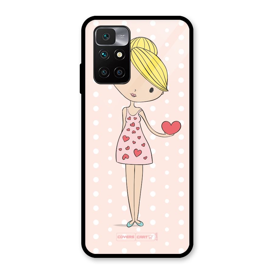 My Innocent Heart Glass Back Case for Redmi 10 Prime