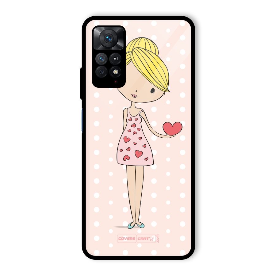 My Innocent Heart Glass Back Case for Redmi Note 11 Pro Plus 5G
