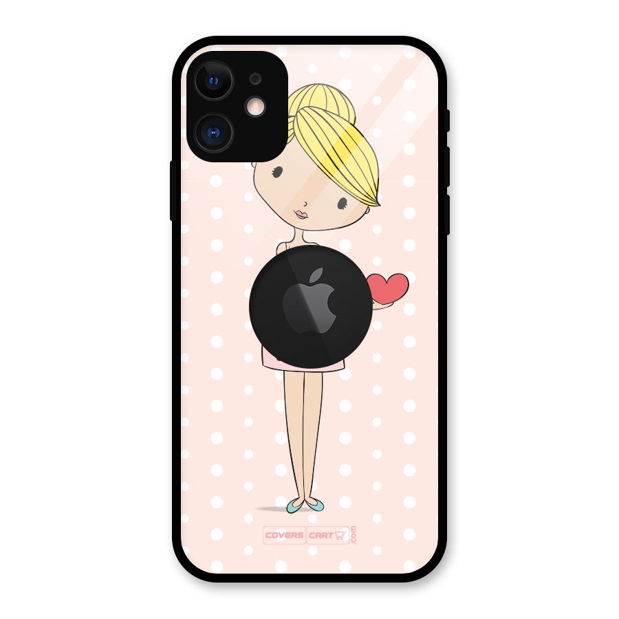 My Innocent Heart Glass Back Case for iPhone 11 Logo Cut