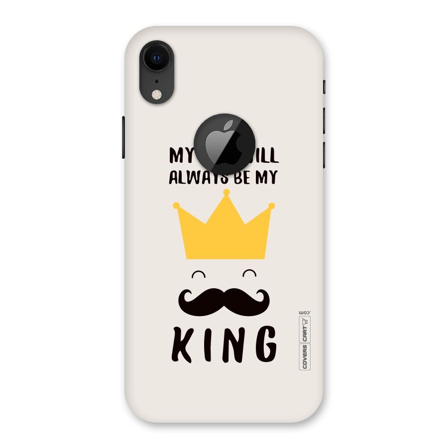My King Dad Back Case for iPhone XR Logo Cut