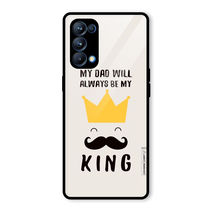 My King Dad Glass Back Case for Oppo Reno5 Pro 5G