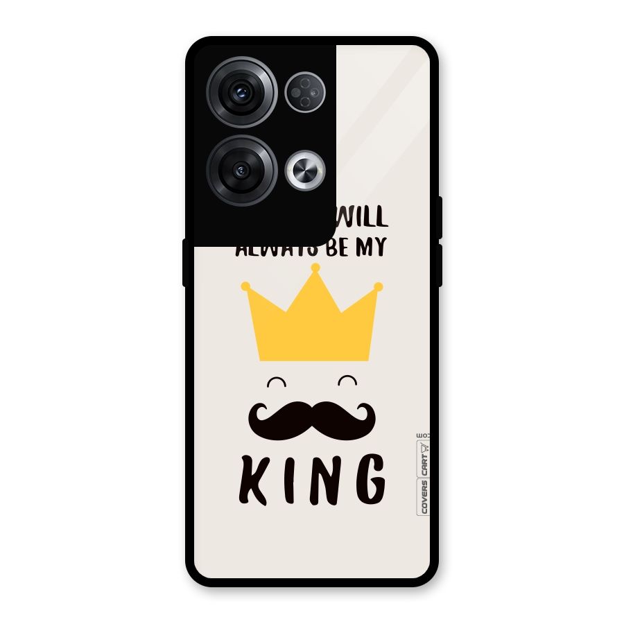 My King Dad Glass Back Case for Oppo Reno8 Pro 5G