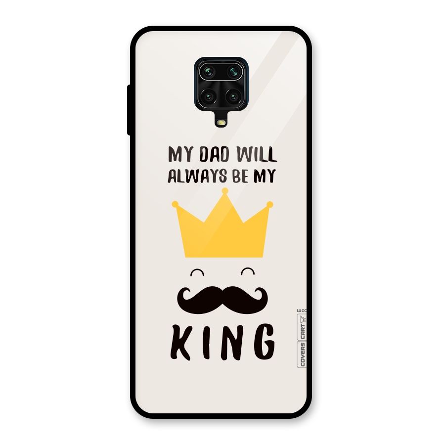 My King Dad Glass Back Case for Redmi Note 10 Lite