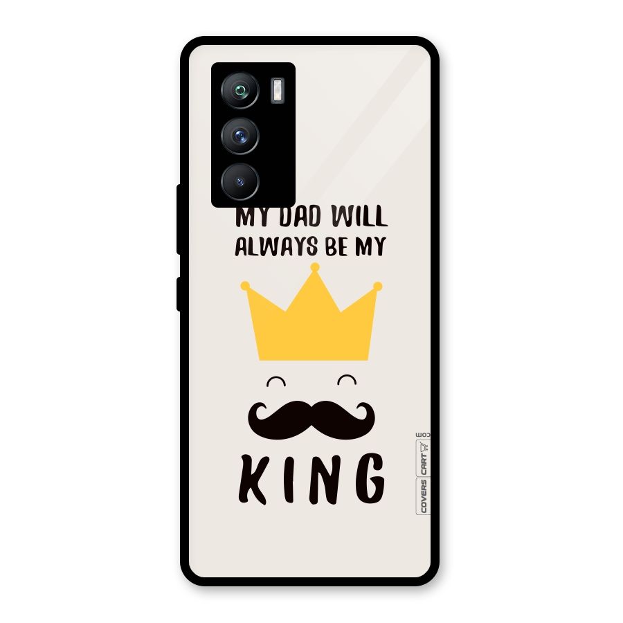 My King Dad Glass Back Case for Vivo iQOO 9 SE