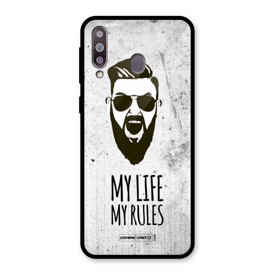 My Life My Rules Glass Back Case for Galaxy M30