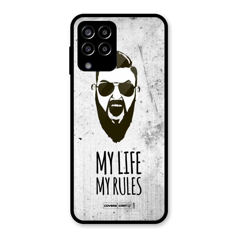My Life My Rules Glass Back Case for Galaxy M33