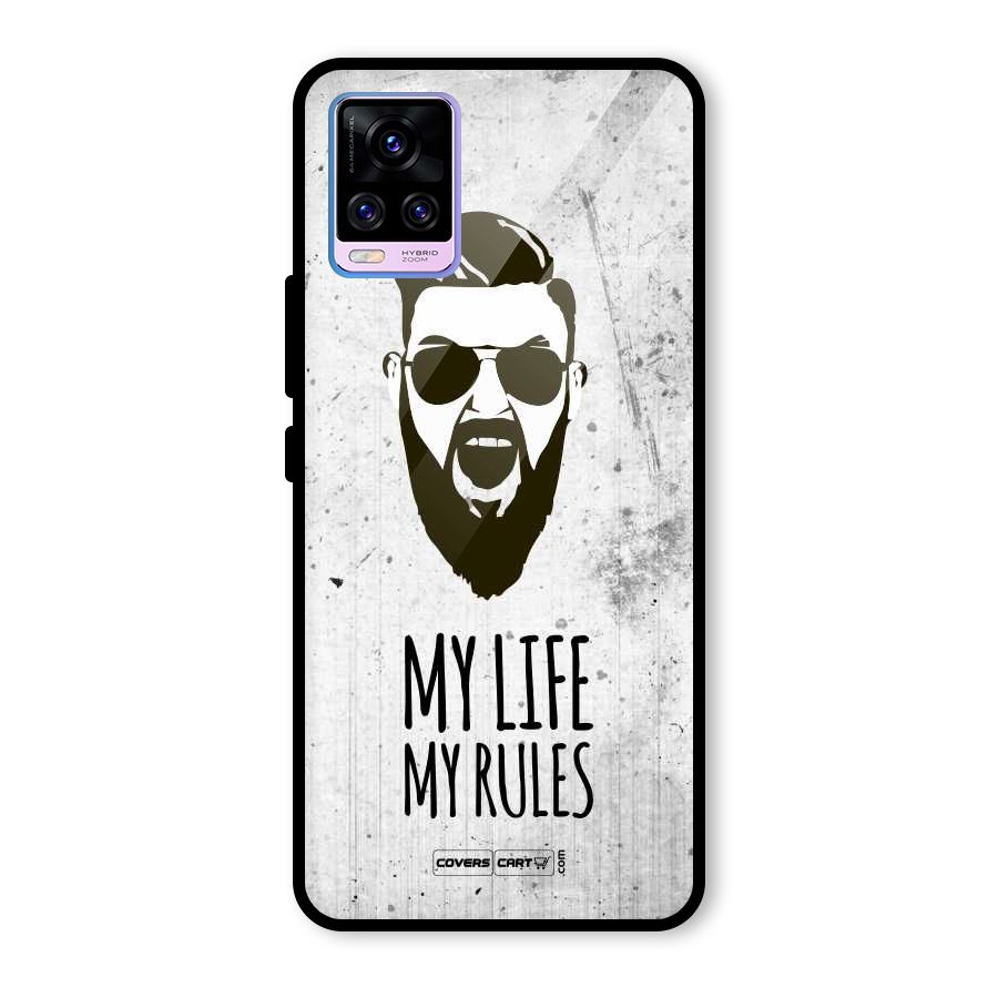 My Life My Rules Glass Back Case for Vivo V20 Pro