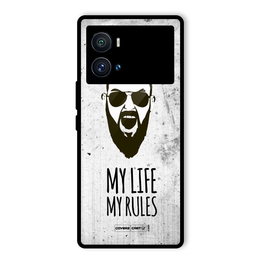 My Life My Rules Glass Back Case for Vivo iQOO 9 Pro