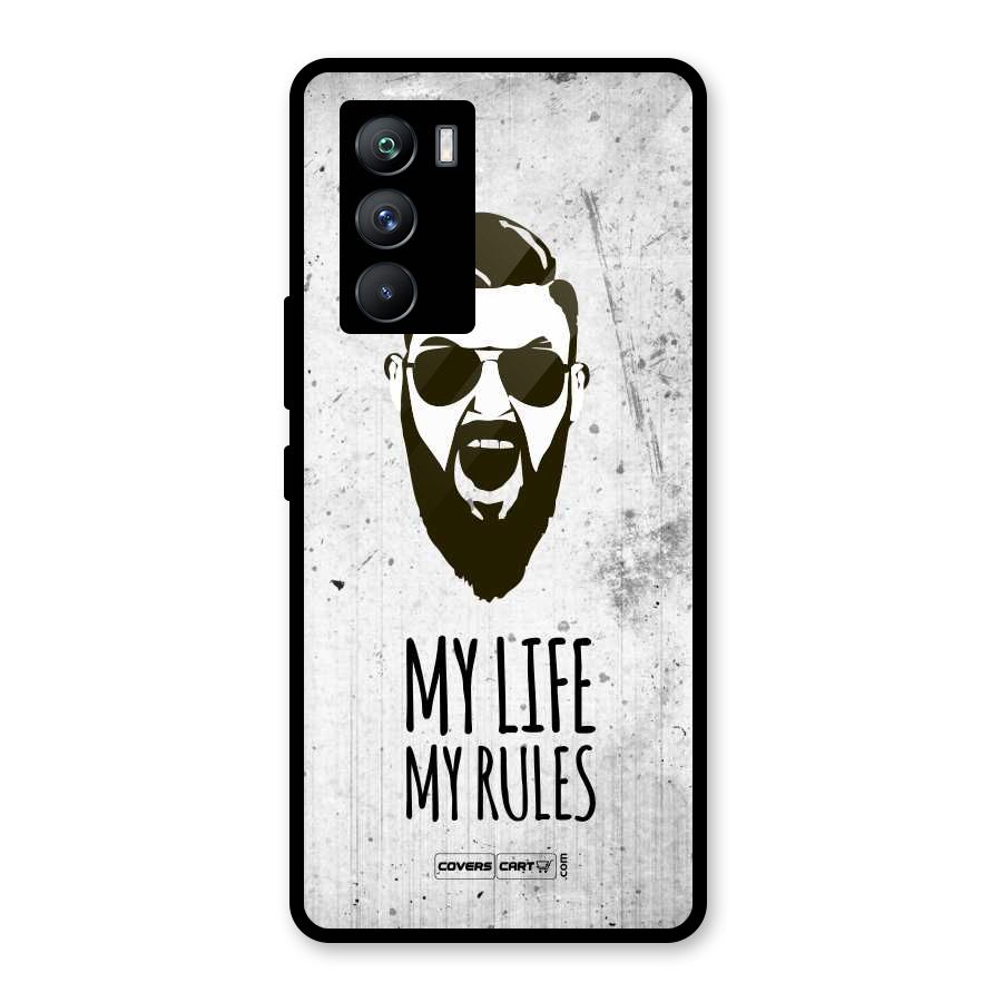 My Life My Rules Glass Back Case for Vivo iQOO 9 SE