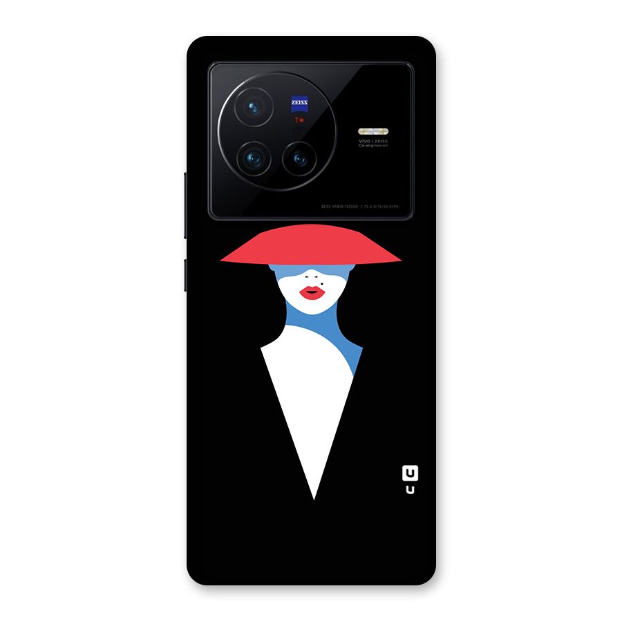 Mysterious Woman Illustration Back Case for Vivo X80