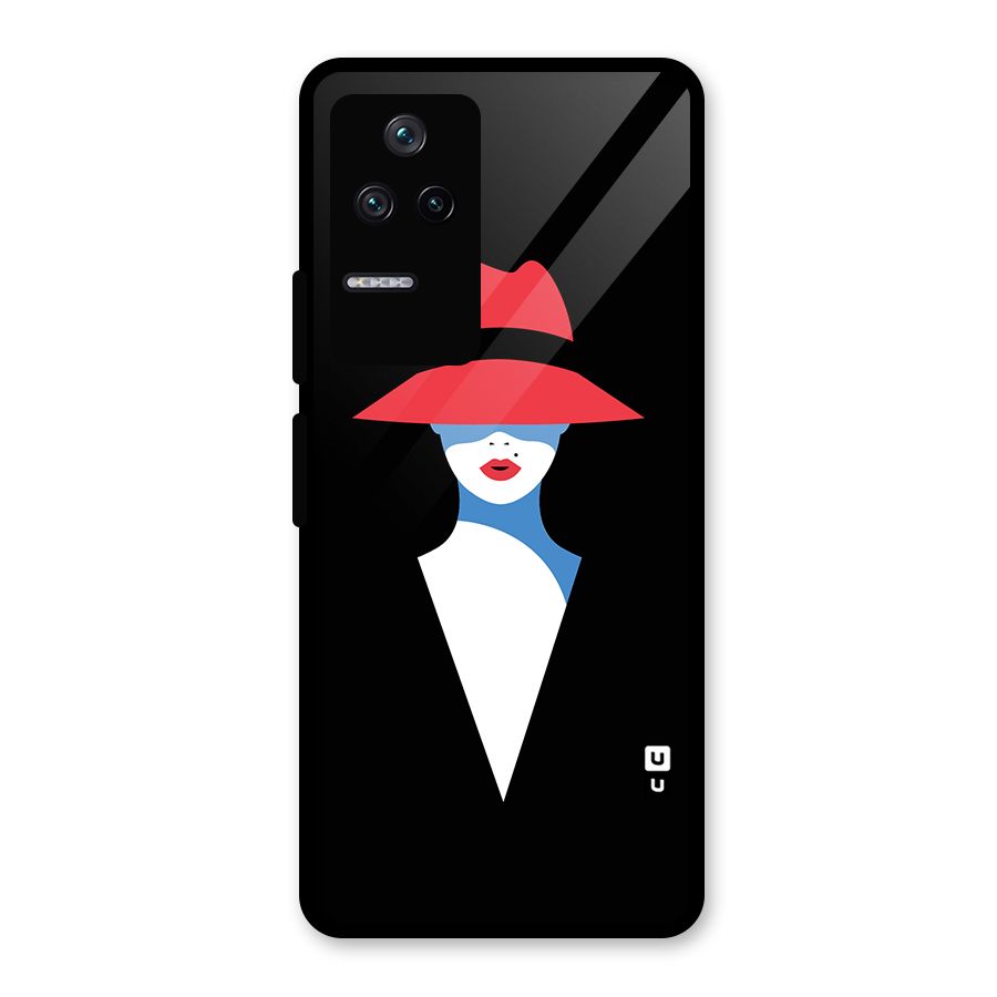 Mysterious Woman Illustration Glass Back Case for Poco F4 5G
