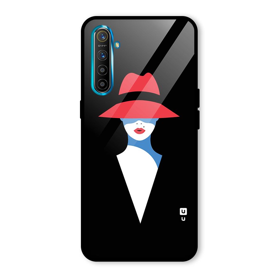 Mysterious Woman Illustration Glass Back Case for Realme X2
