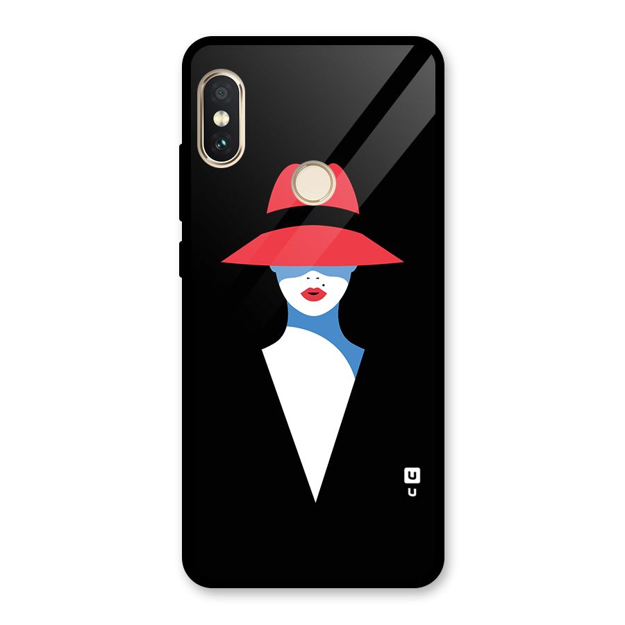 Mysterious Woman Illustration Glass Back Case for Redmi Note 5 Pro
