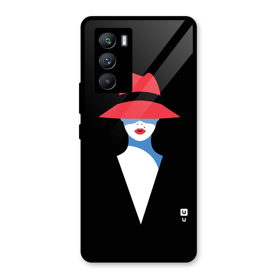 Mysterious Woman Illustration Glass Back Case for Vivo iQOO 9 SE